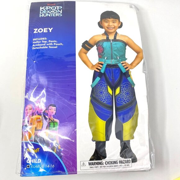 Spirit Halloween KPop Demon Hunters Zoey Costume Size XL Halloween Cosplay New - Picture 6 of 10